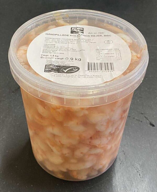 900 gr. håndpillede Chilerejer i lage
